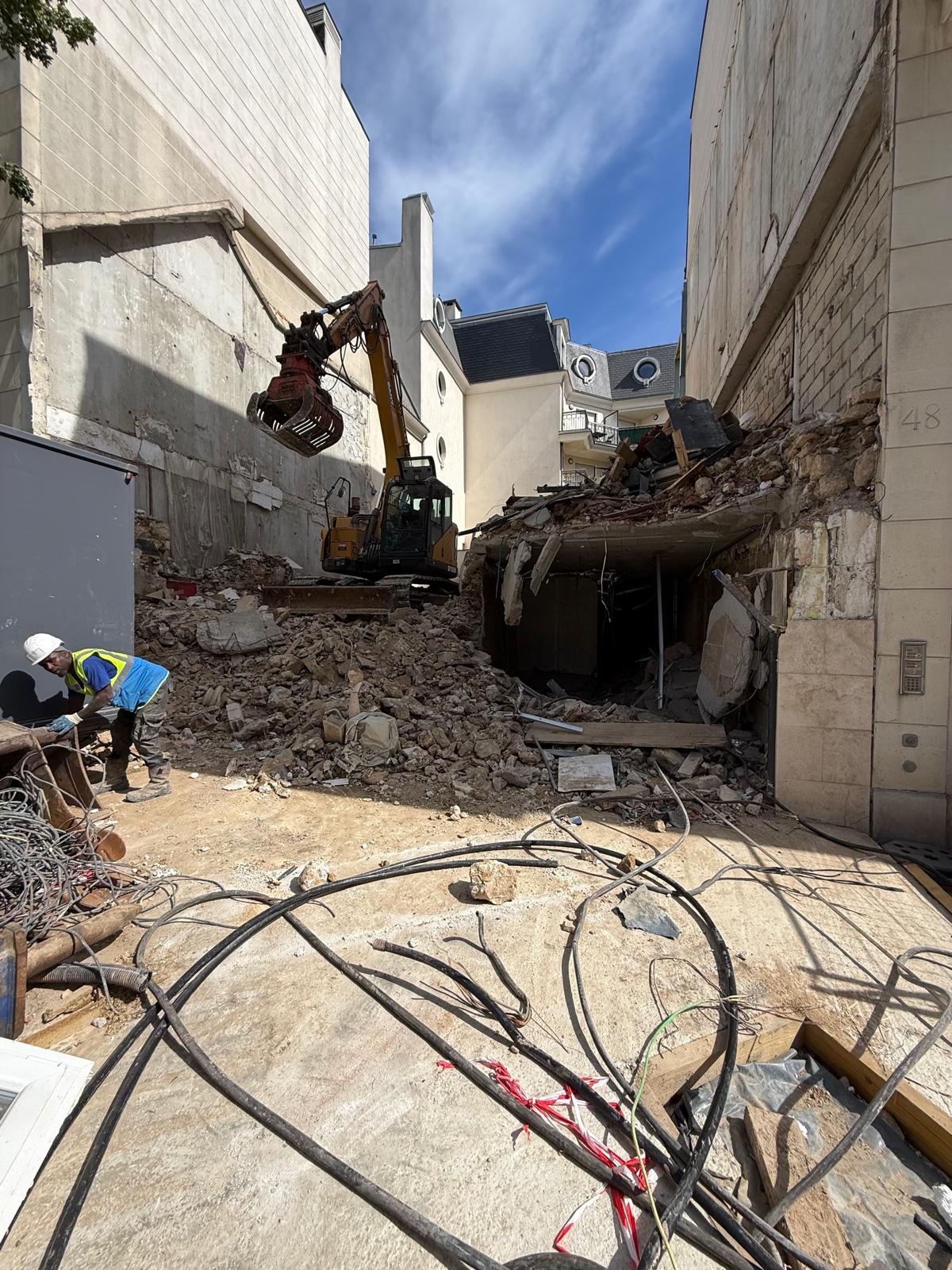 Démolition de l’immeuble existant à Antony